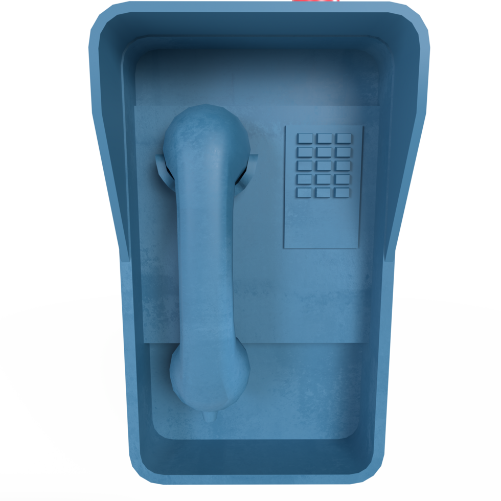 Payphone isolated on transparent png