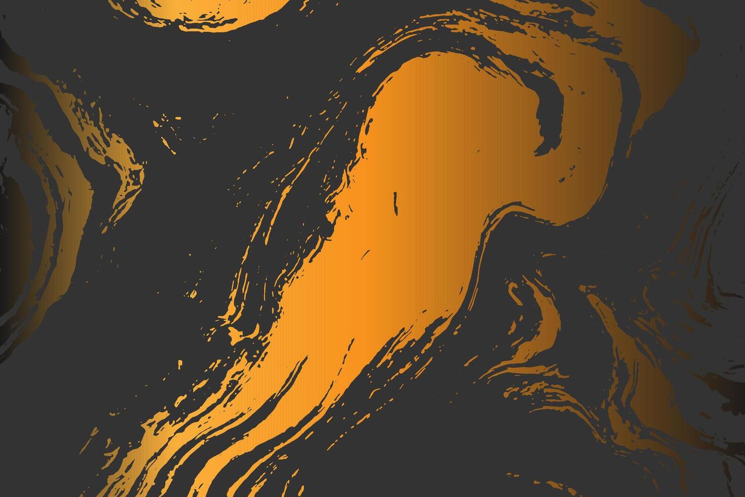 a black and orange abstract painting with a moon vector