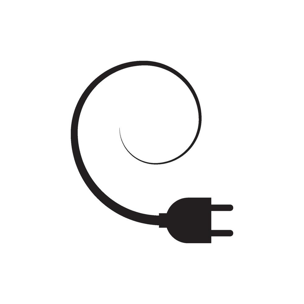 Electrical plug element icon vector