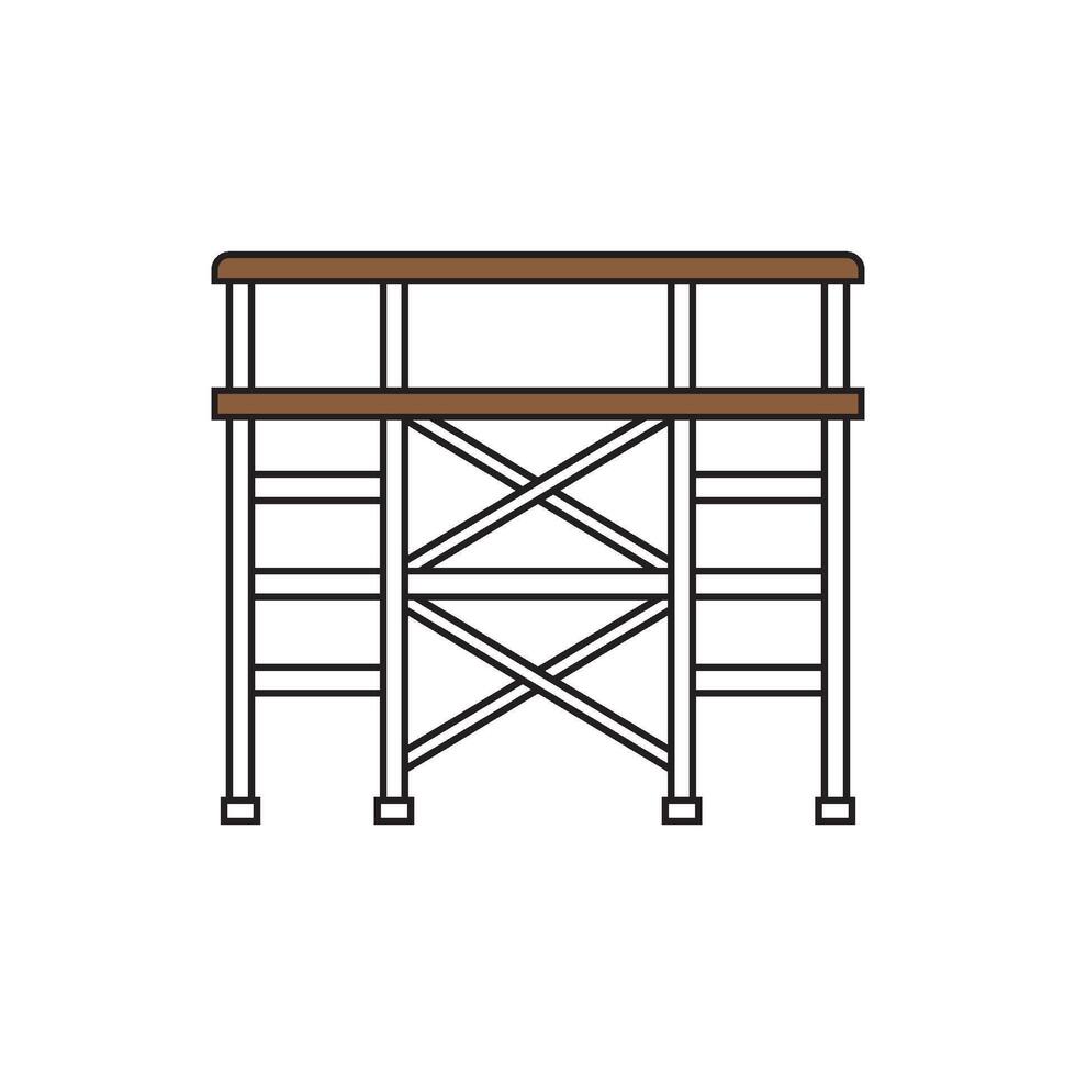scaffolding element icon vector