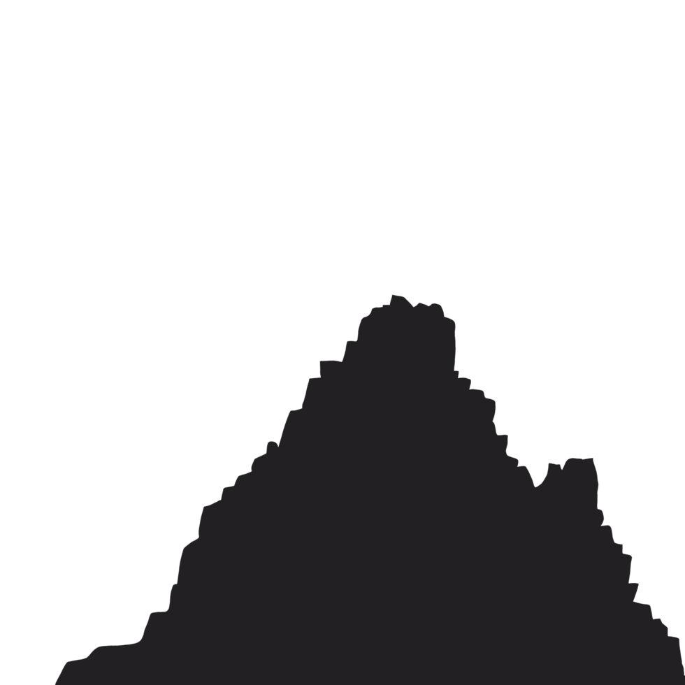 Mountain Silhouette design png