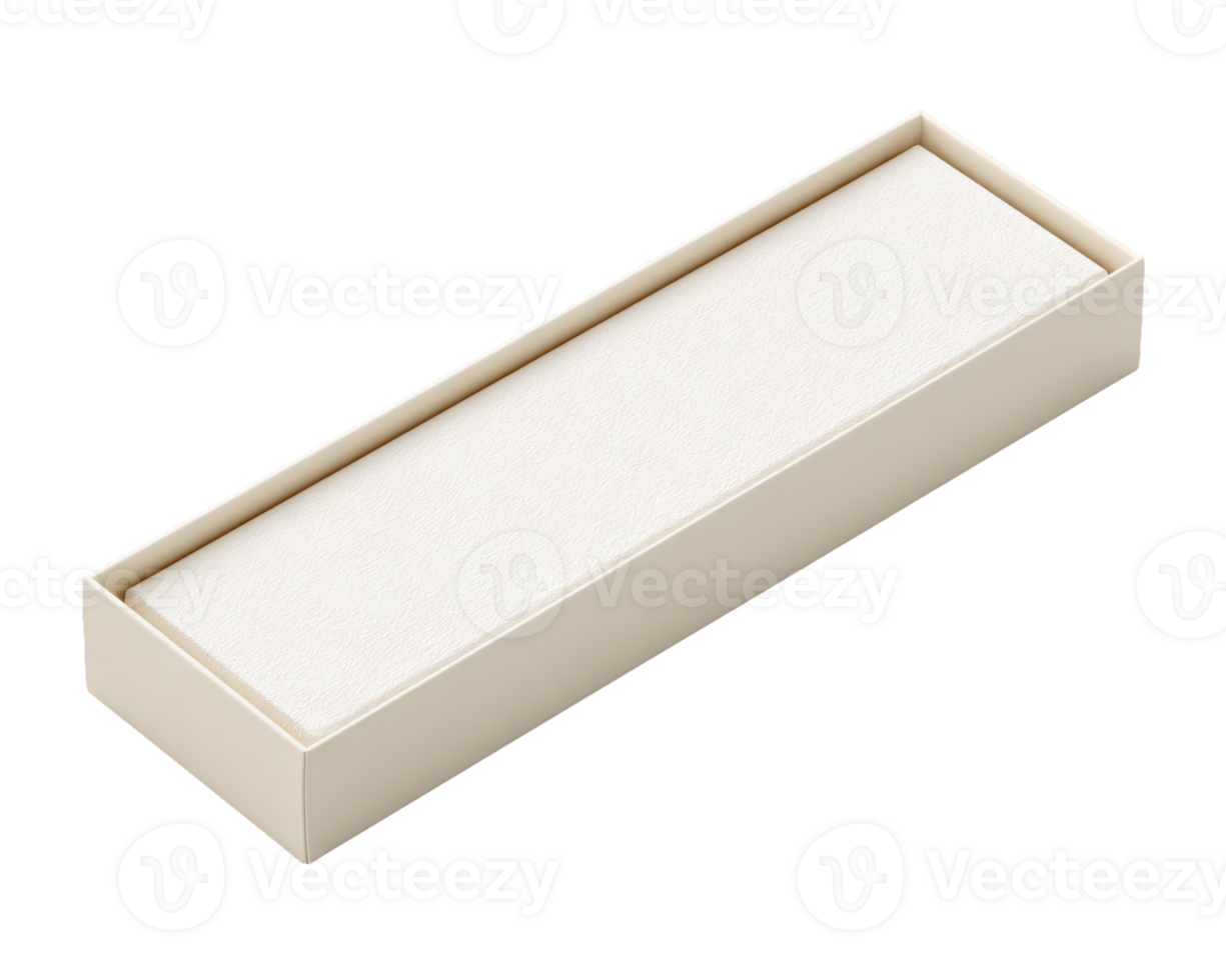 Elegant White Box with Textured Cover for Gift Packaging and Storage png