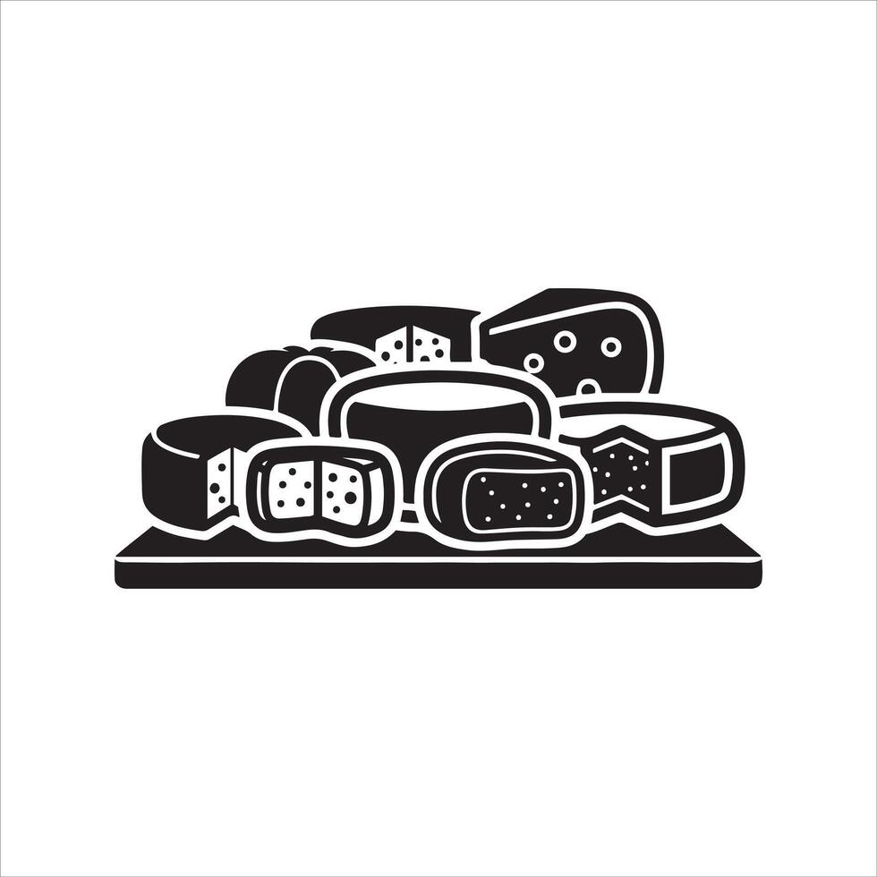Melody of musical notes and symbols on staff lines vector