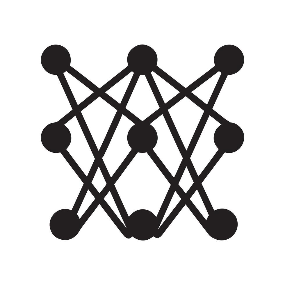Geometric starburst bursting outward from a hexagonal outline vector