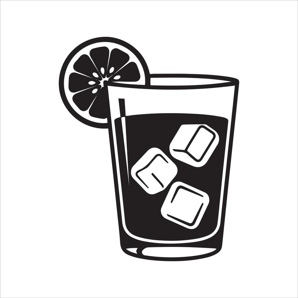 Stylized black and white icon of a takeout noodle container with chopsticks vector