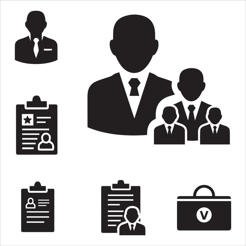 Collection of election and voting process icons representing key stages vector