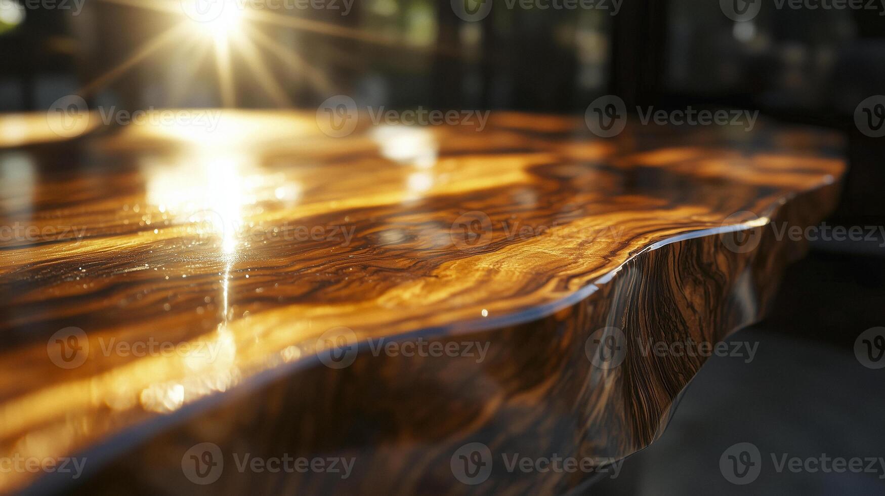 This image showcases a beautifully crafted wooden table photo