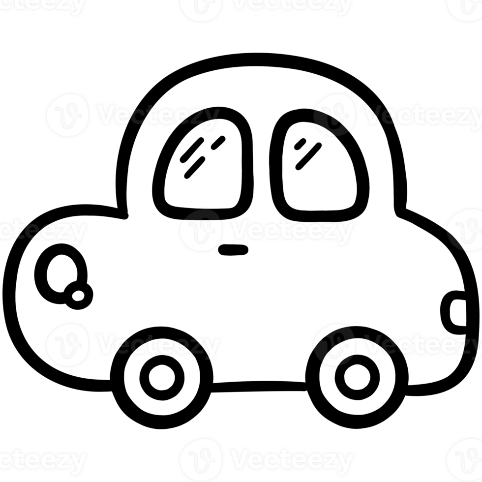 Mini car doodle png