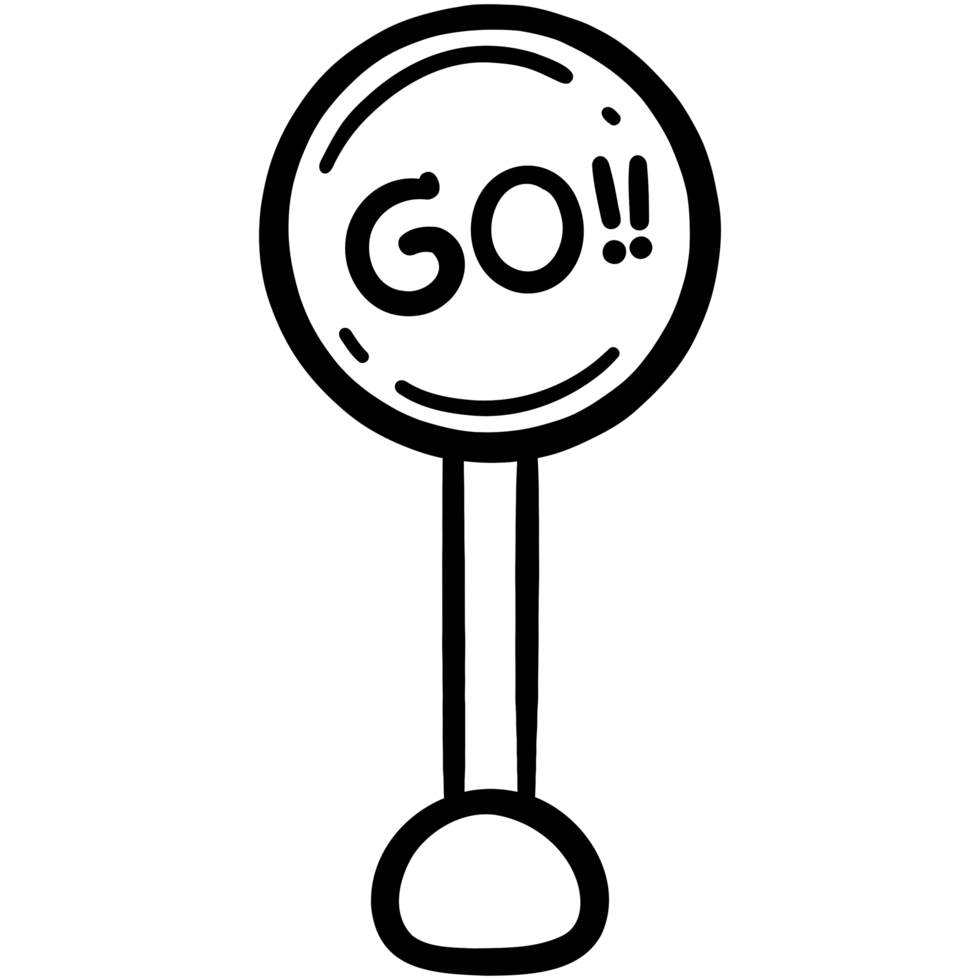 Go road sign png