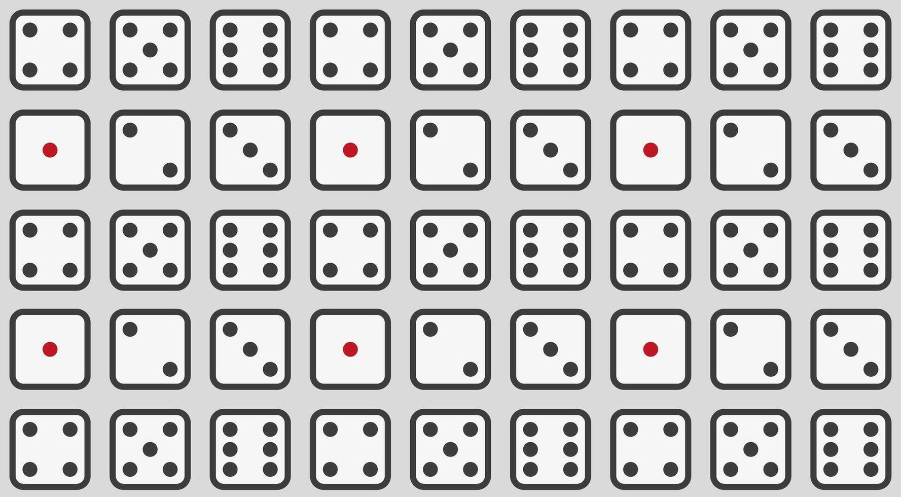 set of dice on a gray background vector