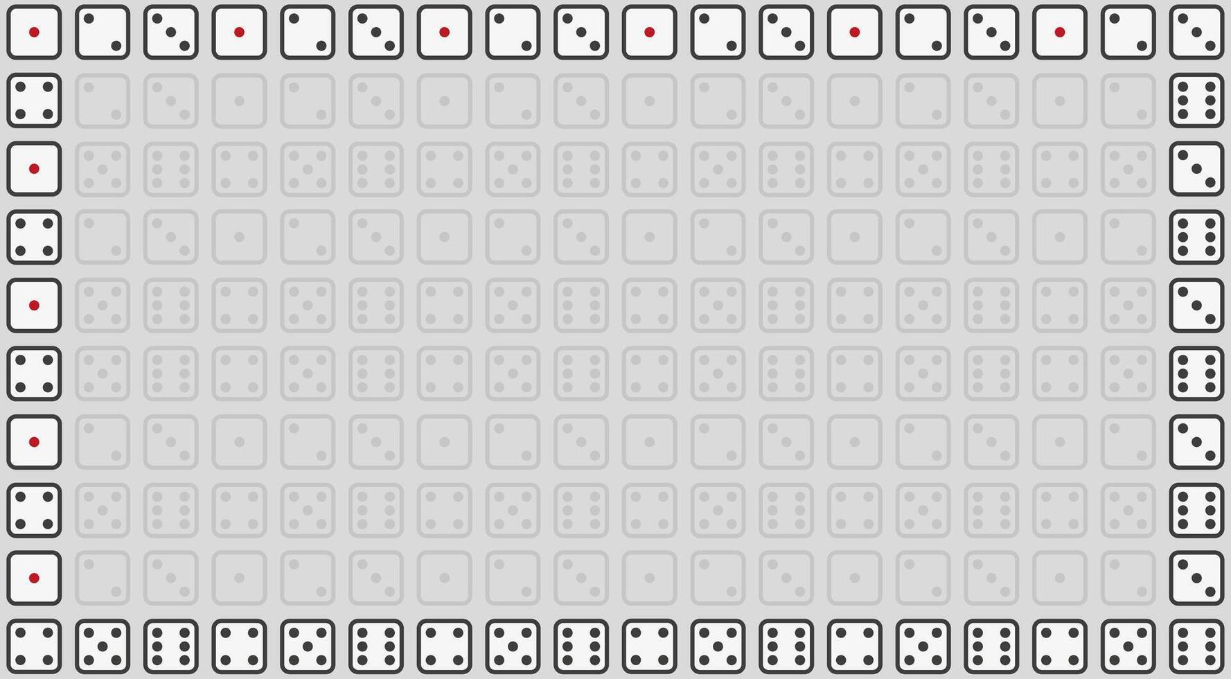 a grey and white background with a domino board vector