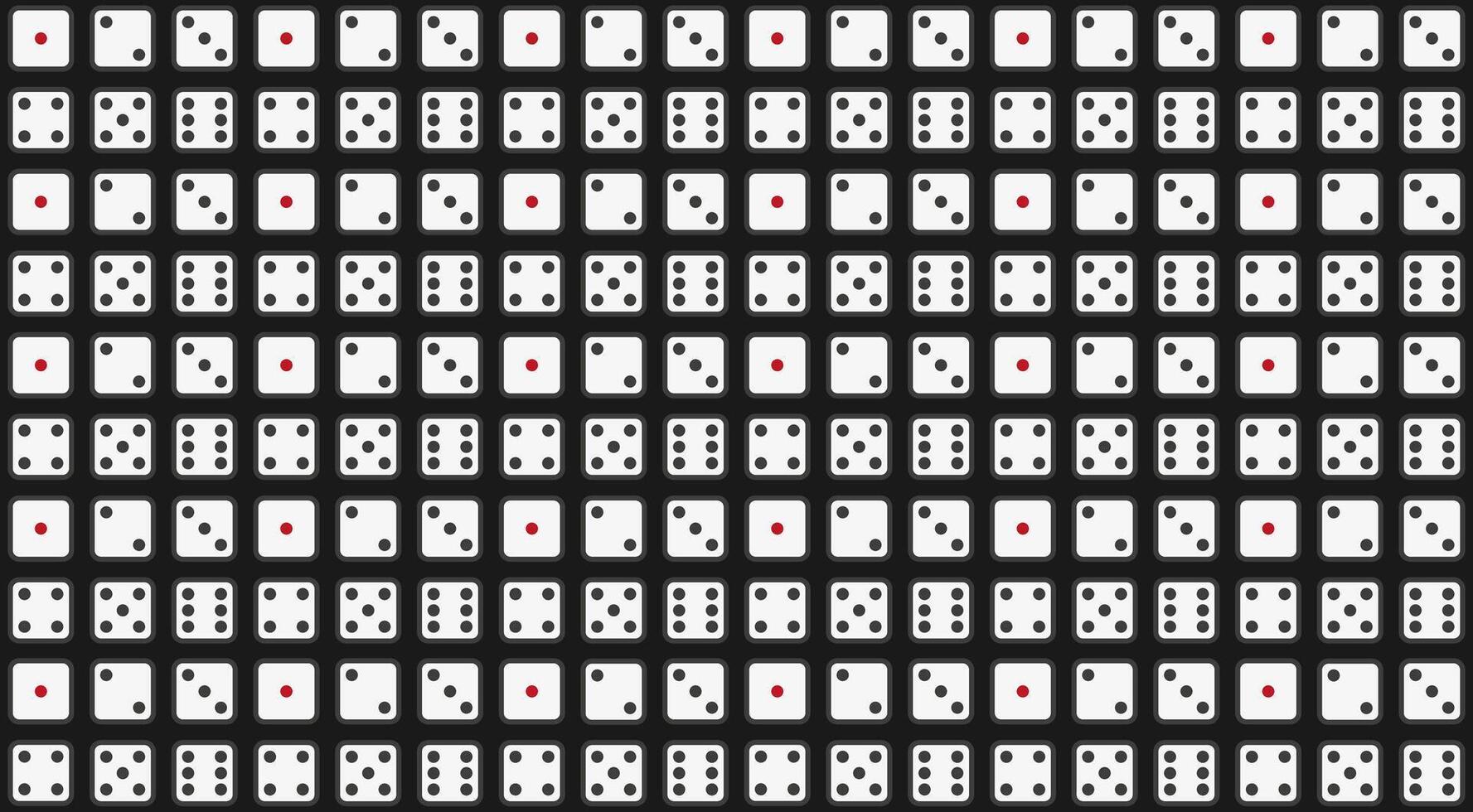 a white background with a dices board vector