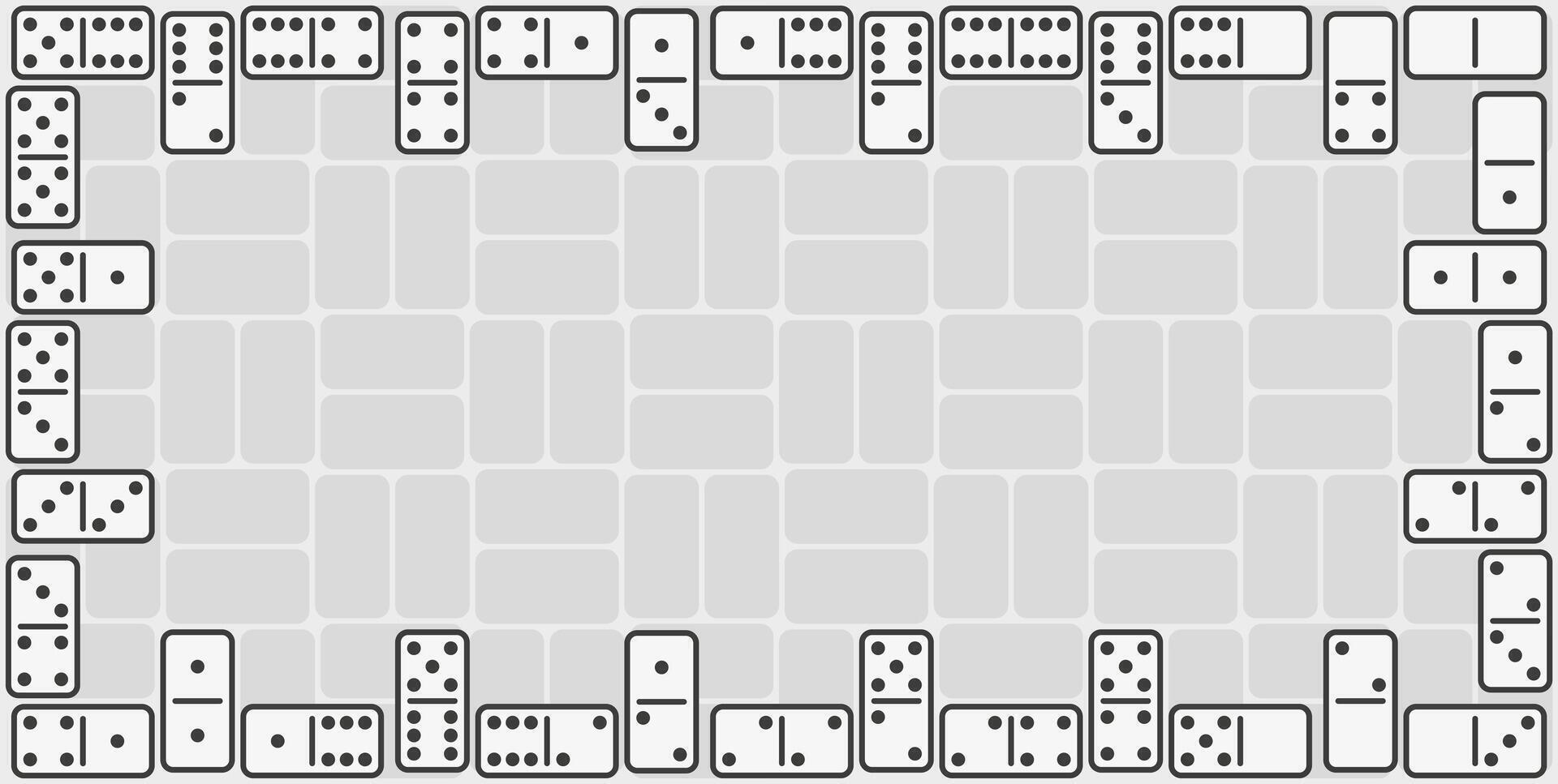 dominoes on a grid background vector