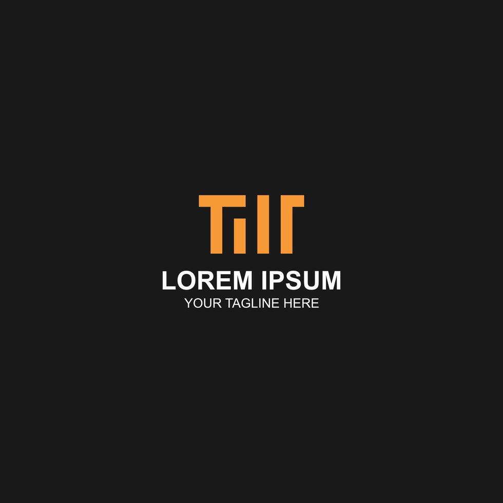letter TM logo design for building or company with creative illustration vector