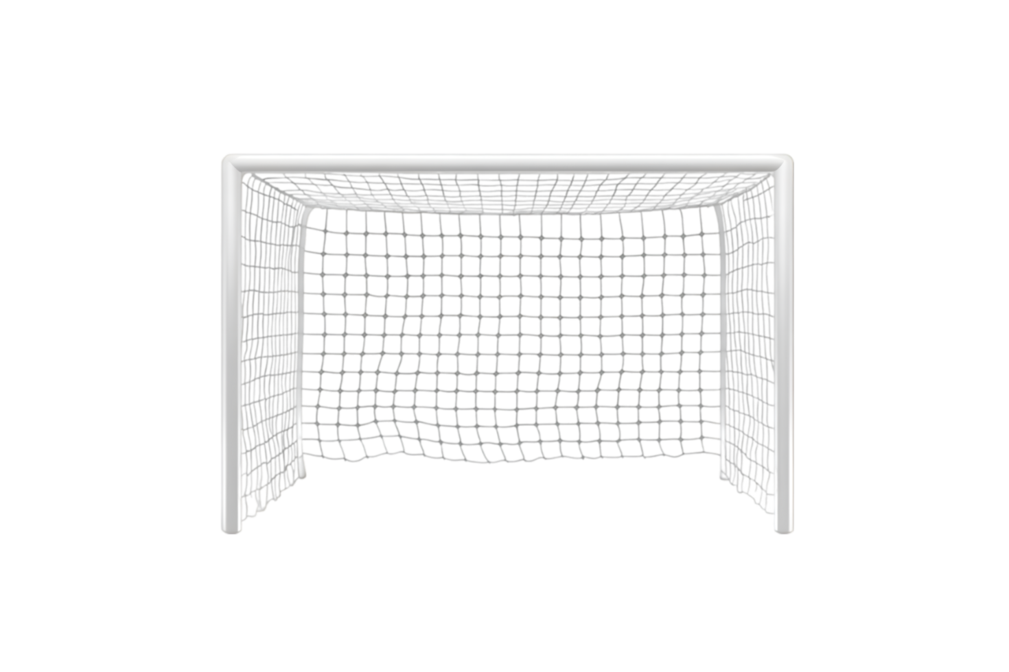 Soccer Goal Net White Frame Sports Equipment Game Play Field png