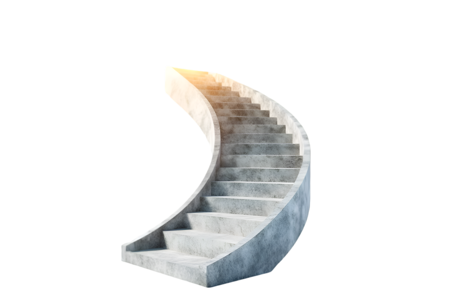 Spiral Staircase Ascending to Light, png