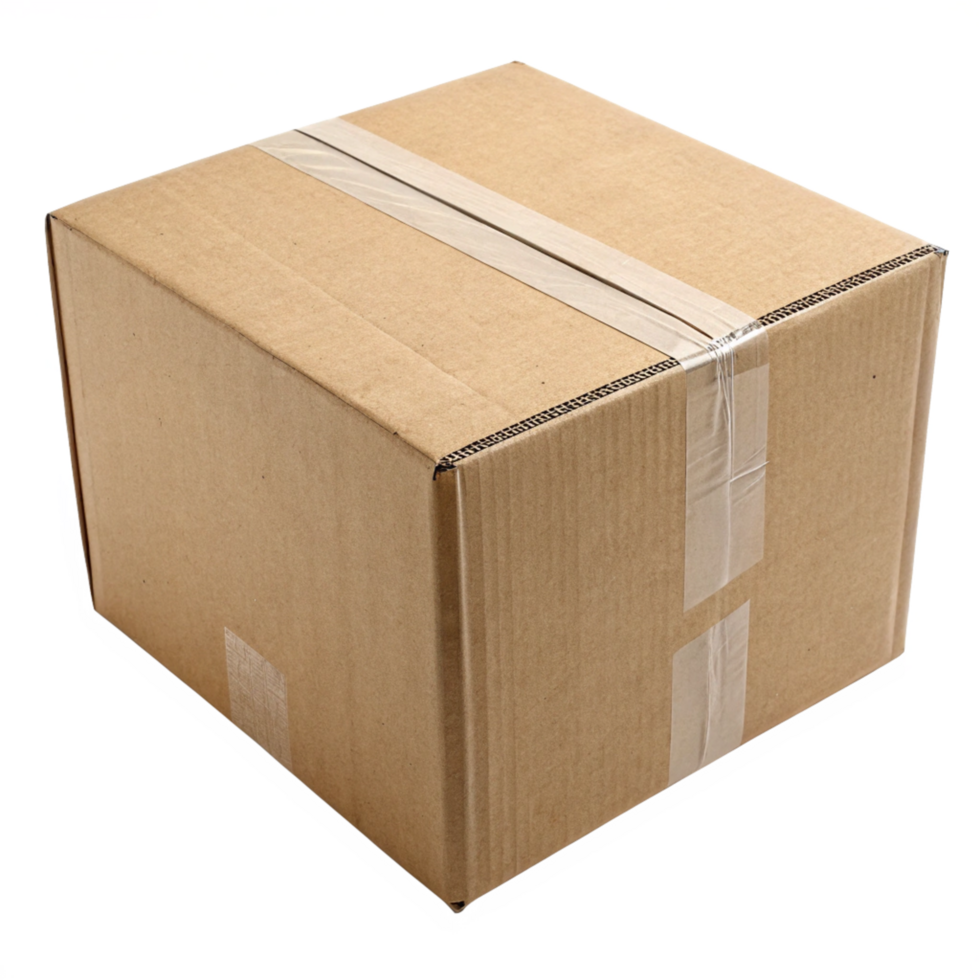 Cardboard Box Packaging Delivery Shipping Brown Tape png