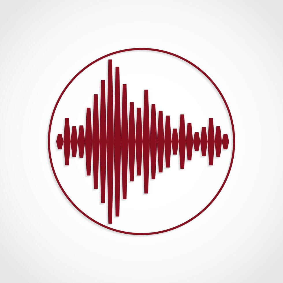 equalizer red symbol vector