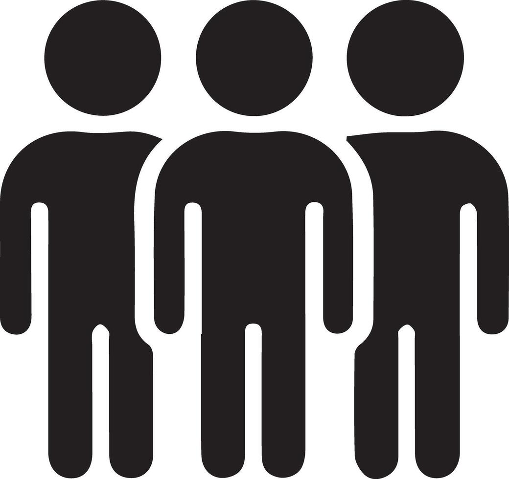 Users Icon People Group for Business and Social Media vector