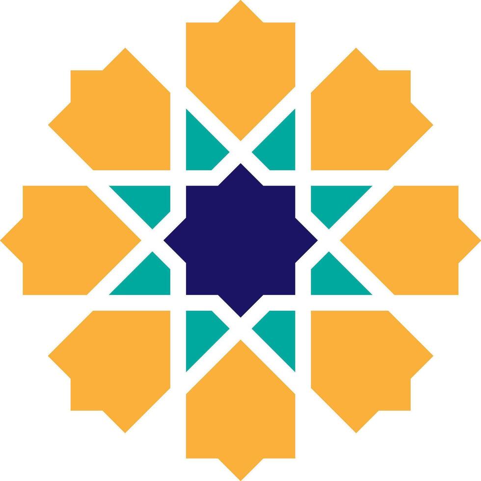Mandala element in Islamic style vector