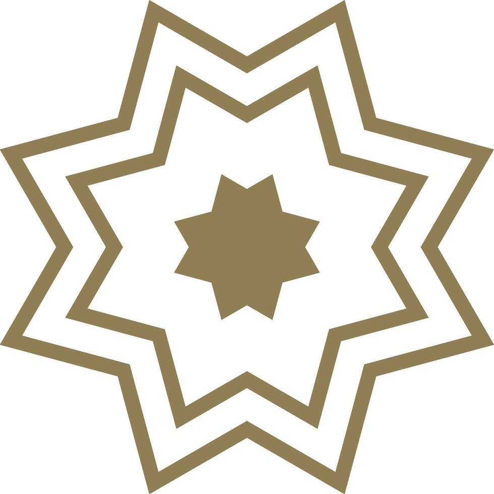 Mandala element in Islamic style decoration vector