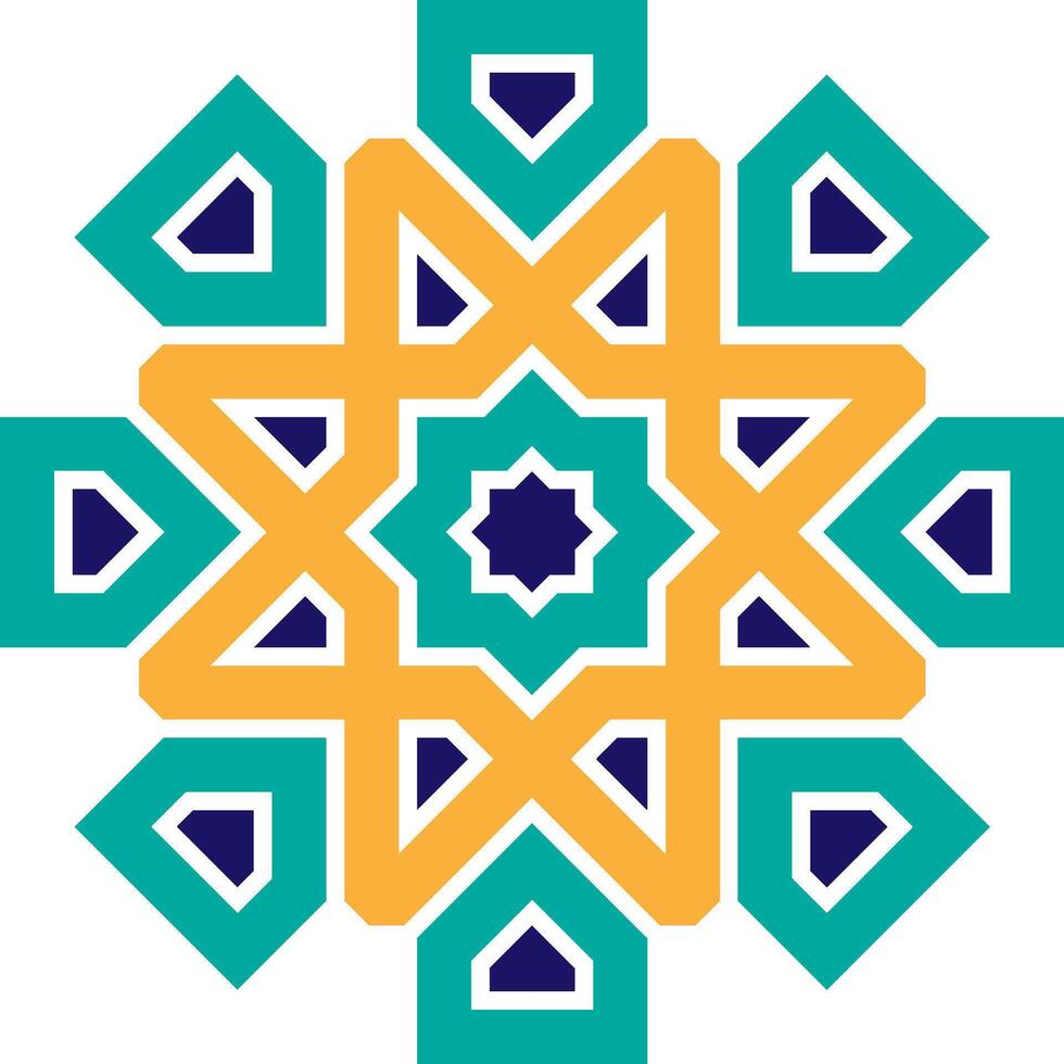 Mandala element decoration with Arabic mandala vector