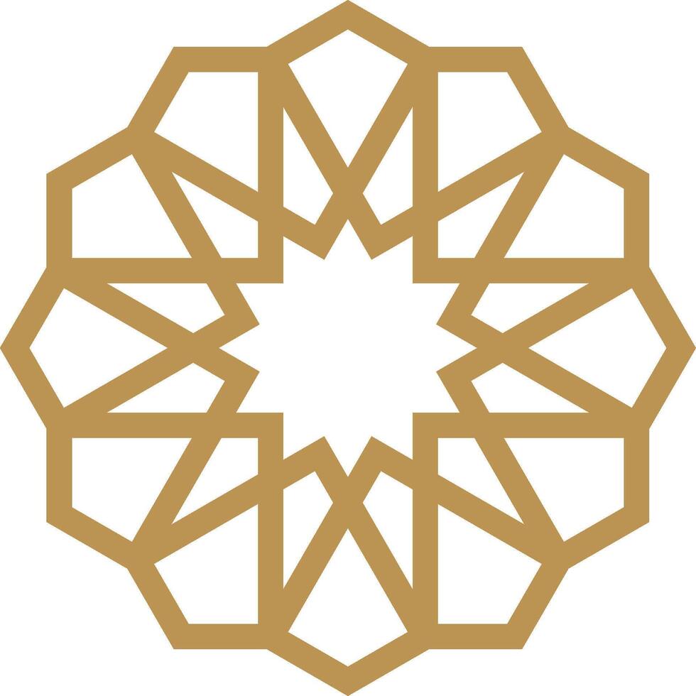 Mandala element decoration in Islamic mandala vector