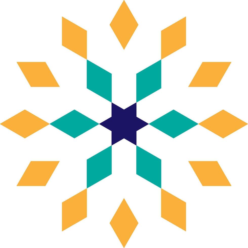 Mandala element decoration in sun style vector