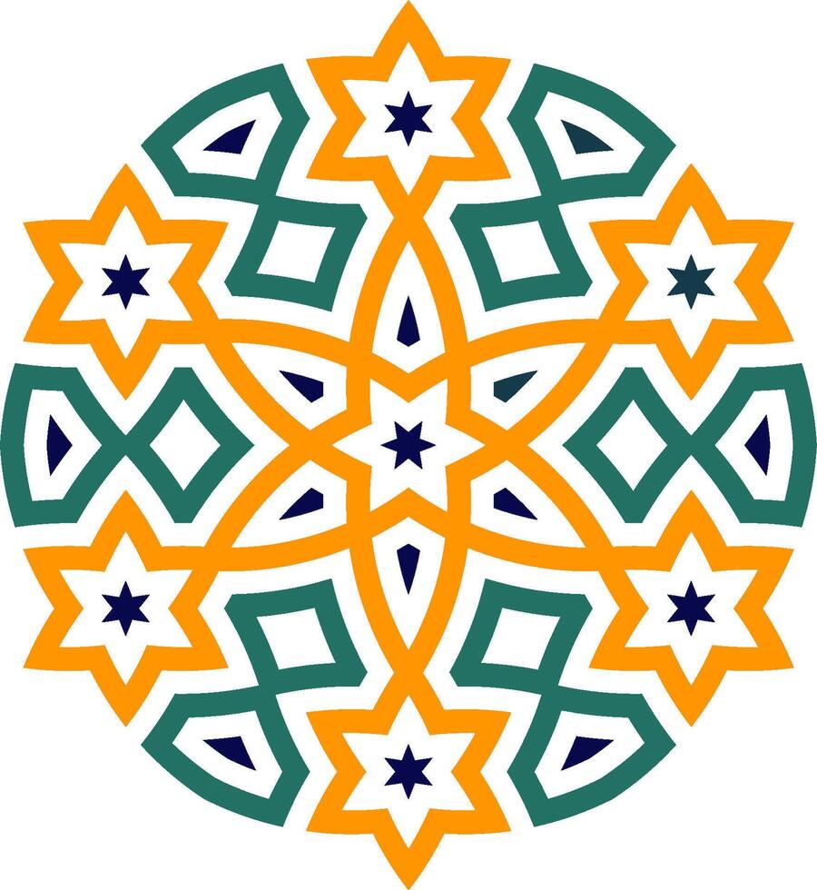 Mandala element decoration in Arabian style vector