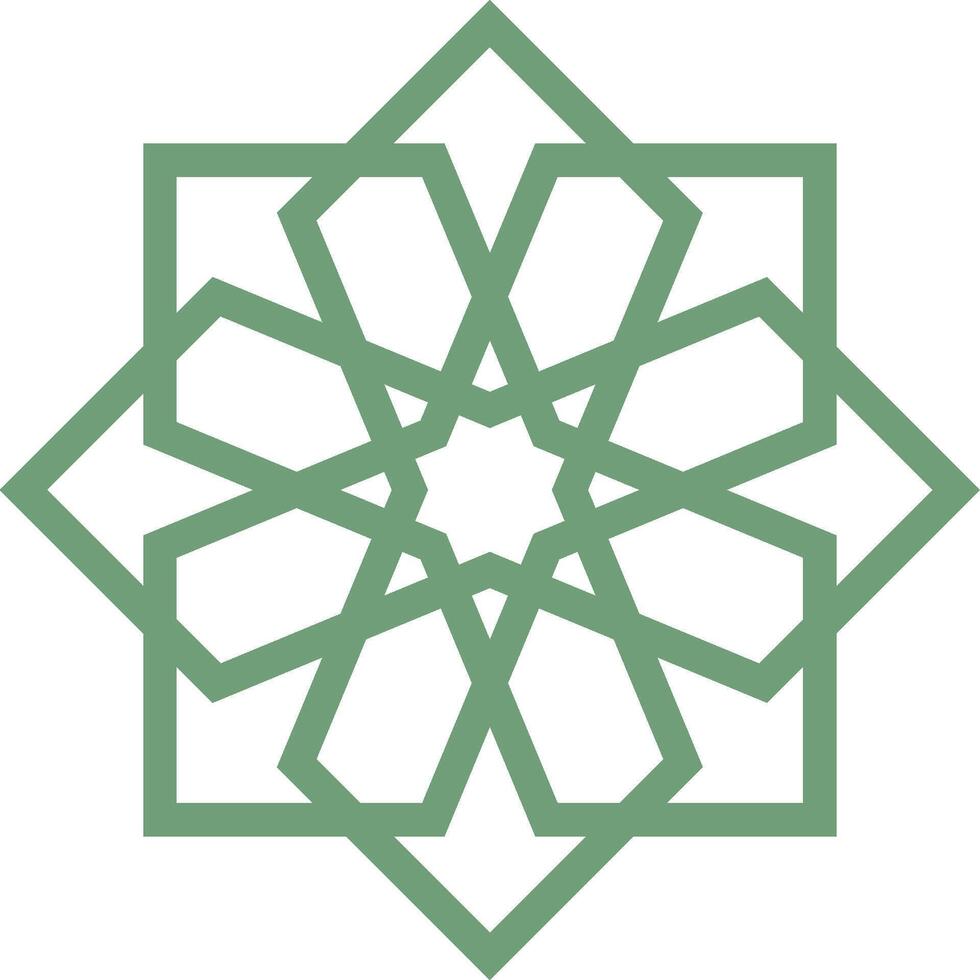 Mandala element decoration in Islamic modern design vector