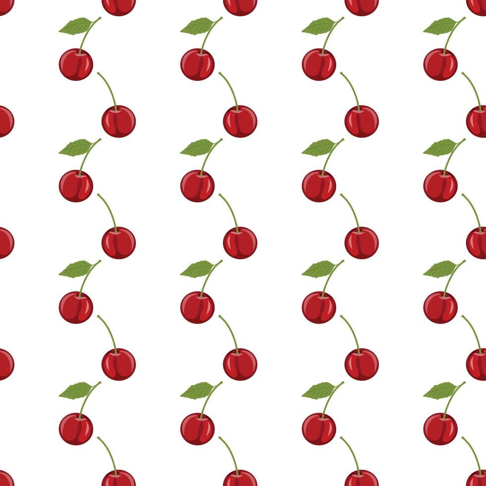 Seamless pattern with cherries. Cherry berries. Abstract and minimalist pattern. vector