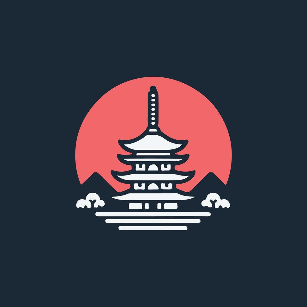 Japan Landmark Logo vector