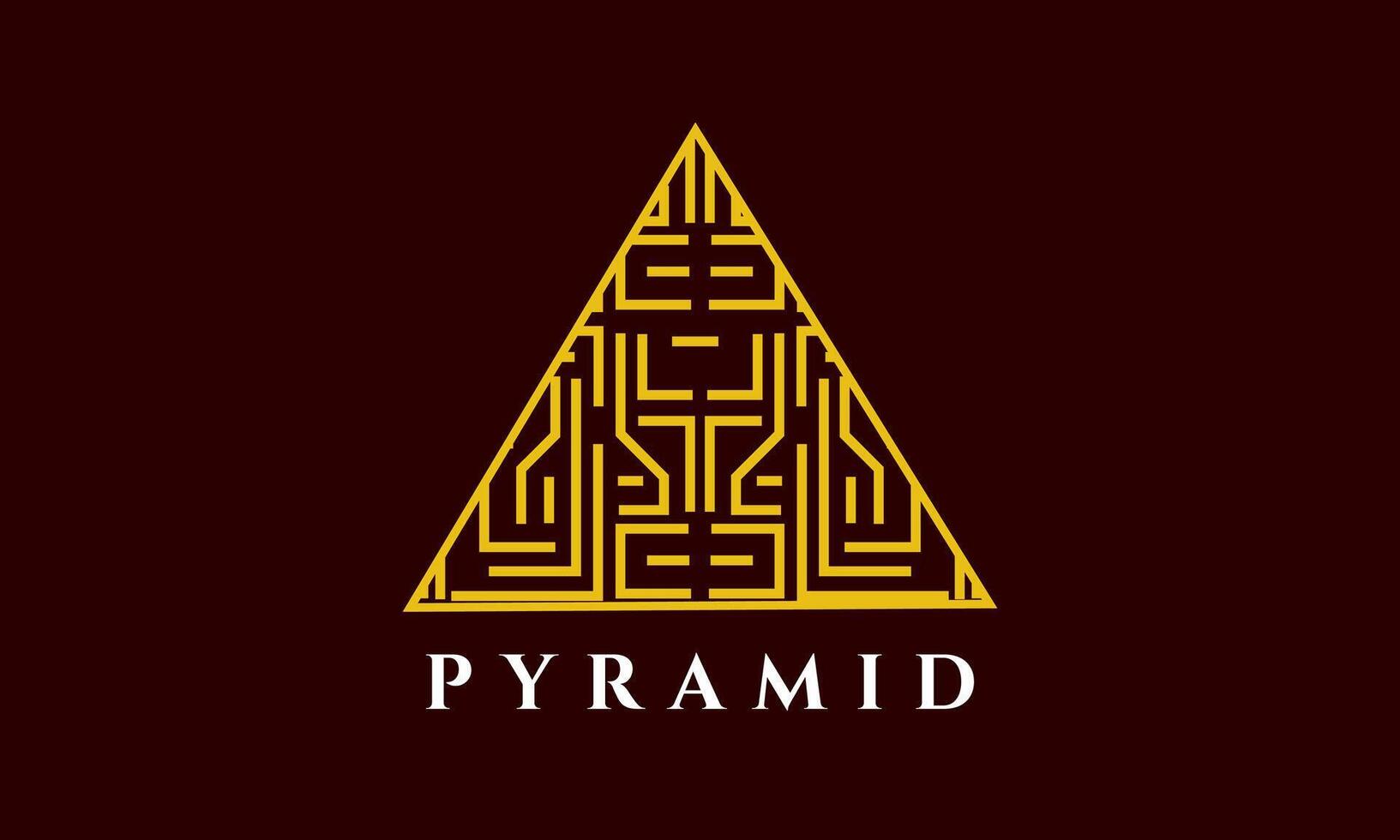 Pyramid Custom Design Logo Template vector