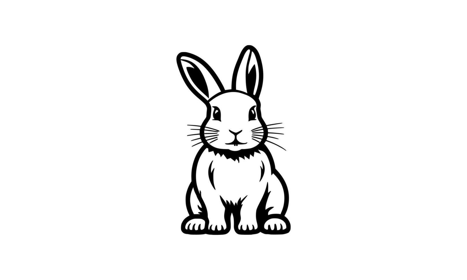 Rabbit Design Logo Template vector