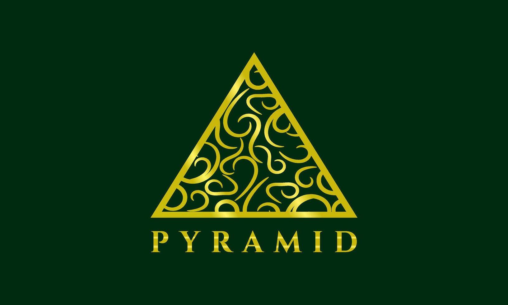 Pyramid Creative Design Logo Template vector