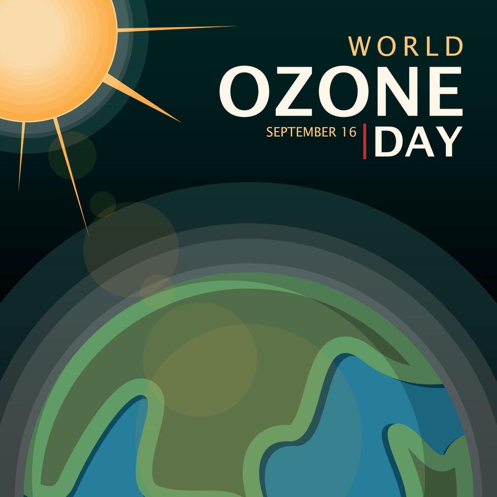 World Ozone Day graphic vector