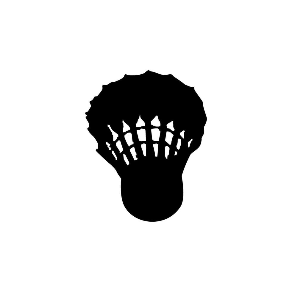 Badminton Shuttlecock Silhouette vector