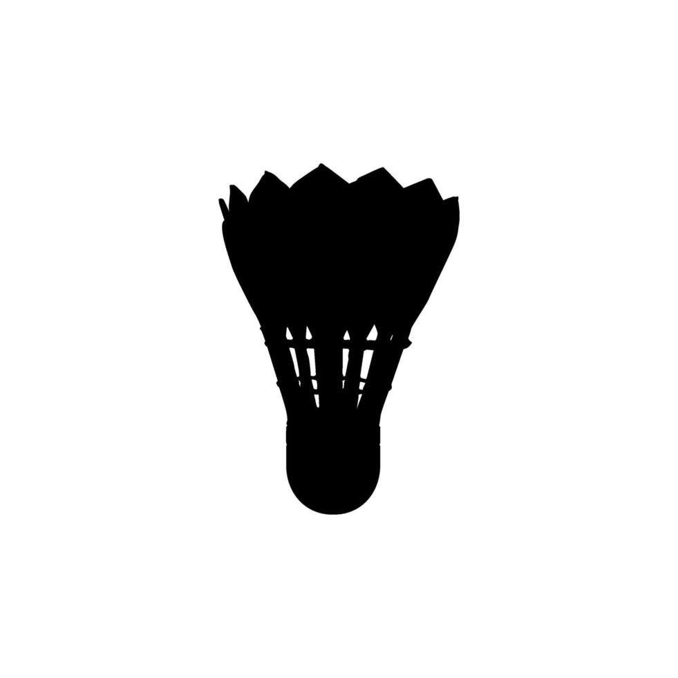Badminton Shuttlecock Silhouette, can use for Logo, Sport News, Pictogram, Icon, Symbol or Graphic Design Element. vector