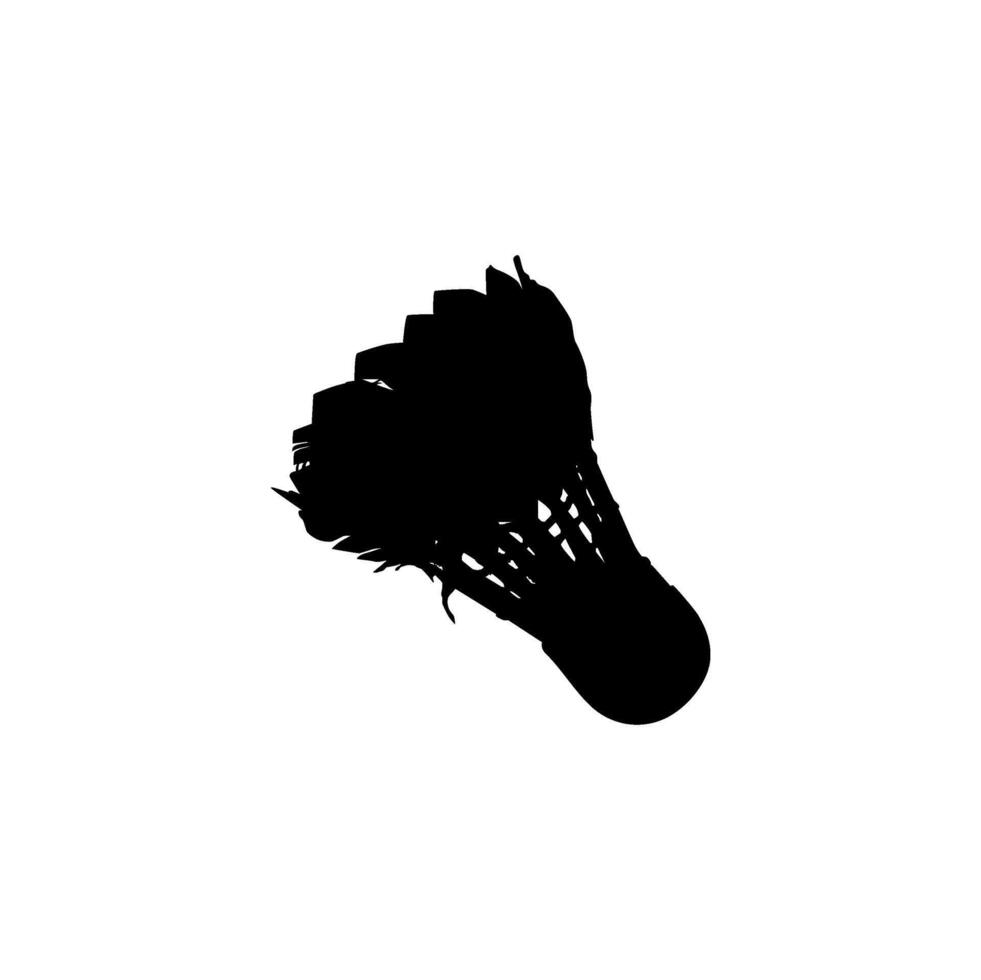 Badminton Shuttlecock Silhouette, can use for Sport News, Logo, Pictogram, Icon, Symbol or Graphic Design Element. vector