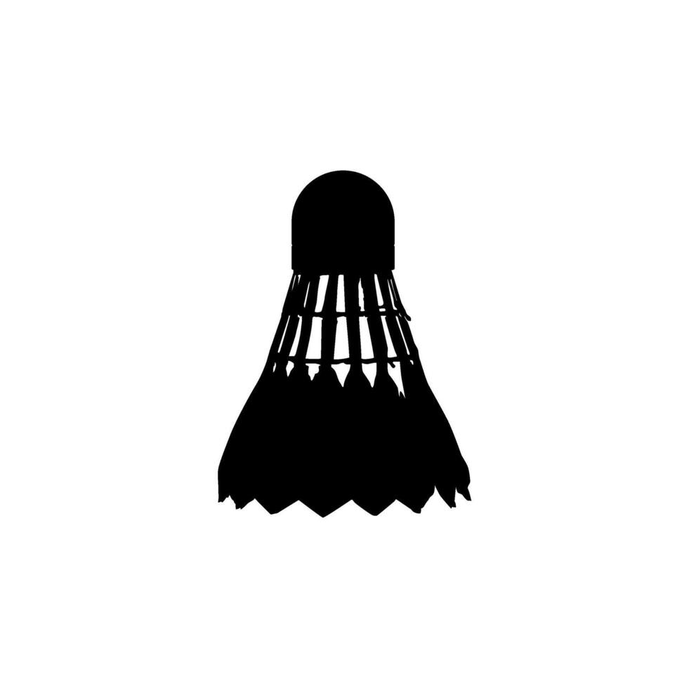Badminton Shuttlecock Silhouette, can use for Logo, Pictogram, Sport News, Icon. Symbol or Graphic Design Element. vector