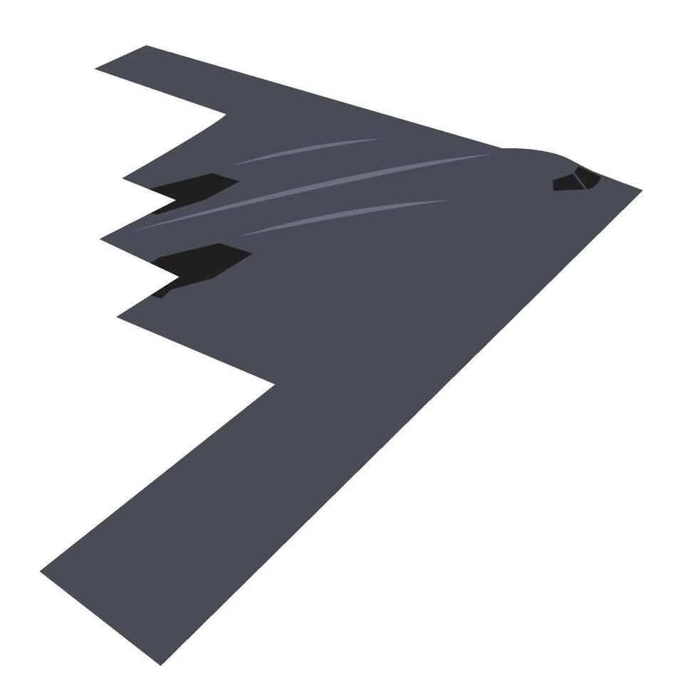 flying B2 spirit bomber art vector
