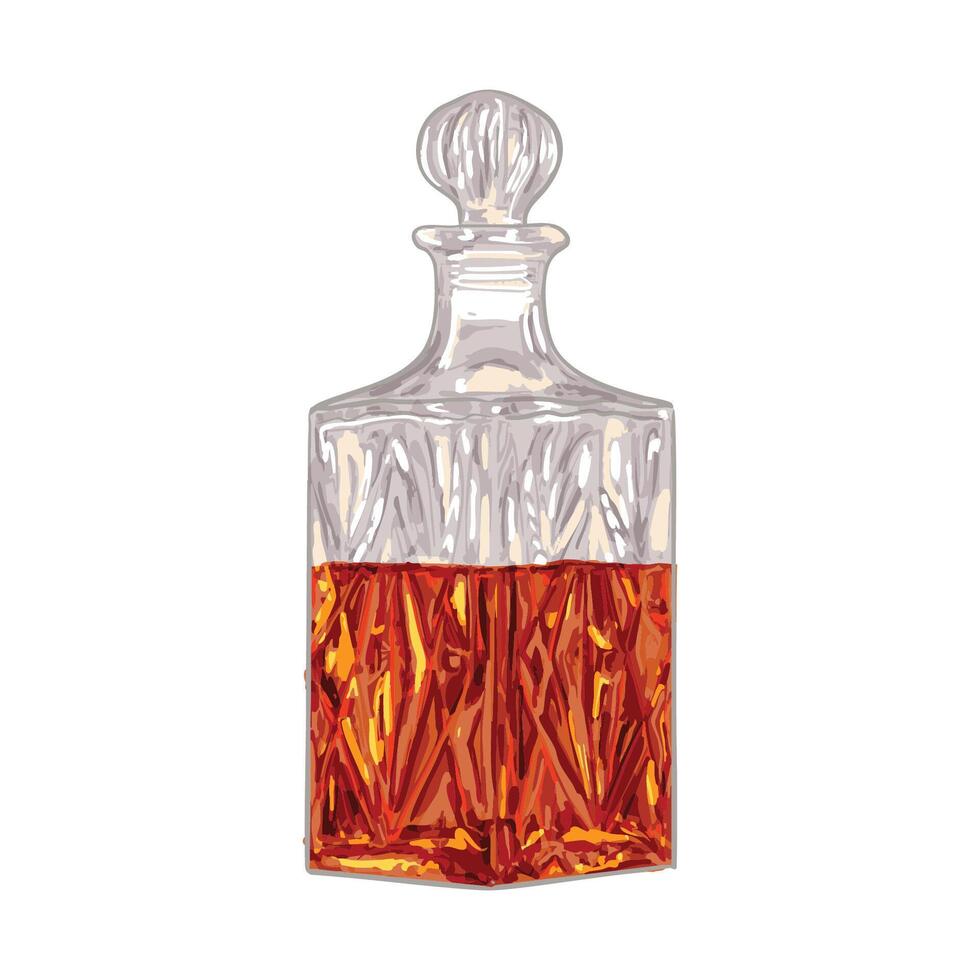 Luxury Bourbon Bottle vector