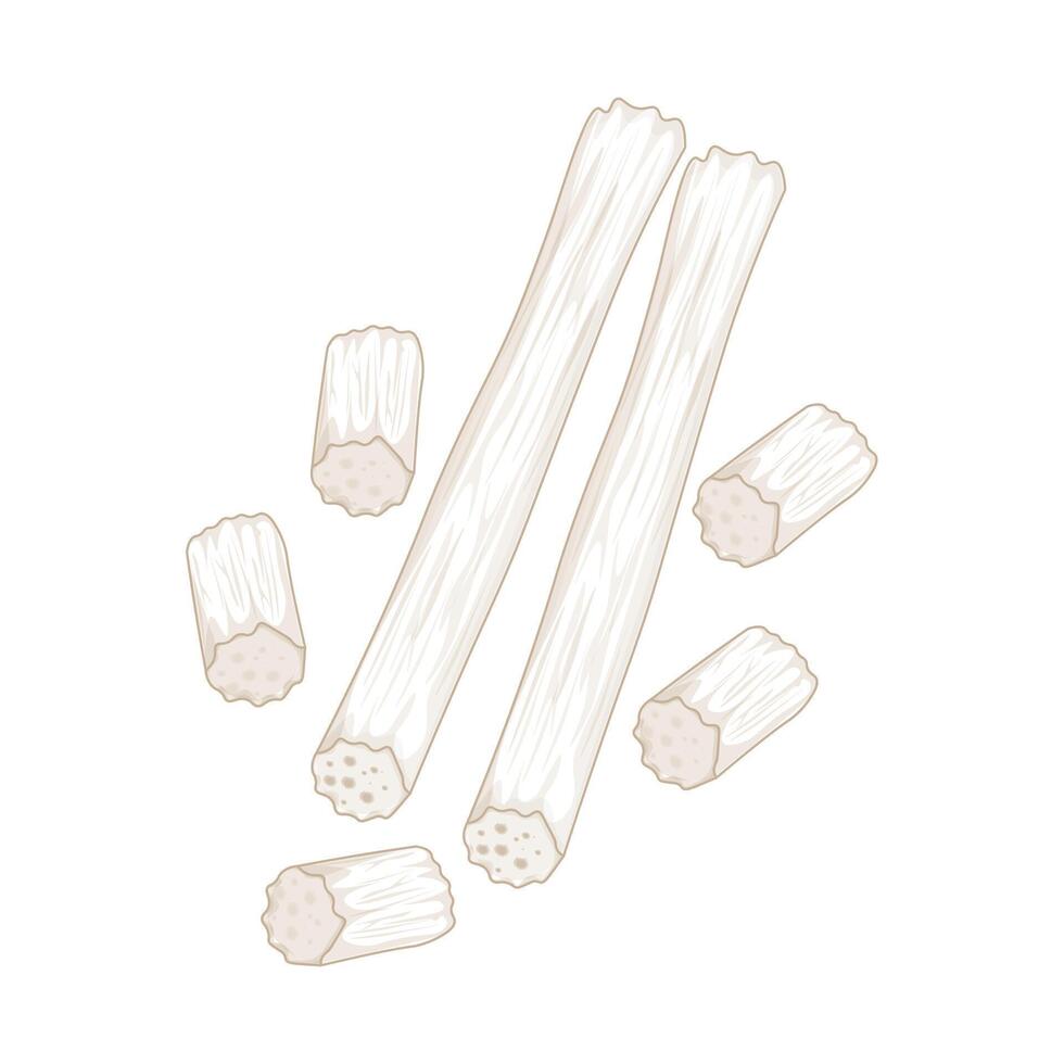 Illustration Logo line art Changpyeong Yeot or Korean Traditional Candy vector