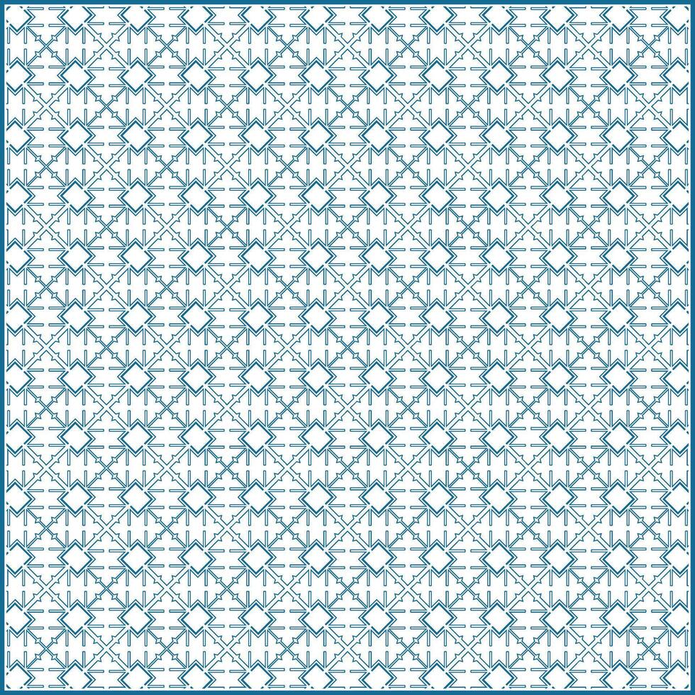 modern rhombus pattern with multiple blue thin lines vector