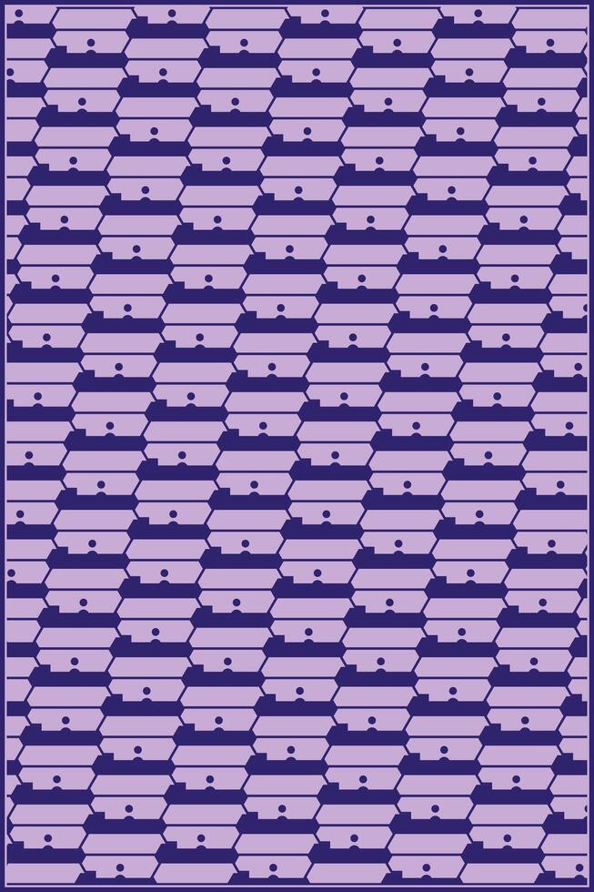 abstract pattern of unique purple shape with simple round ornaments vector