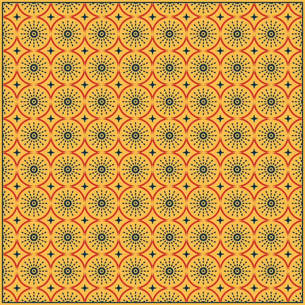 super creative circle pattern with retro style color vector