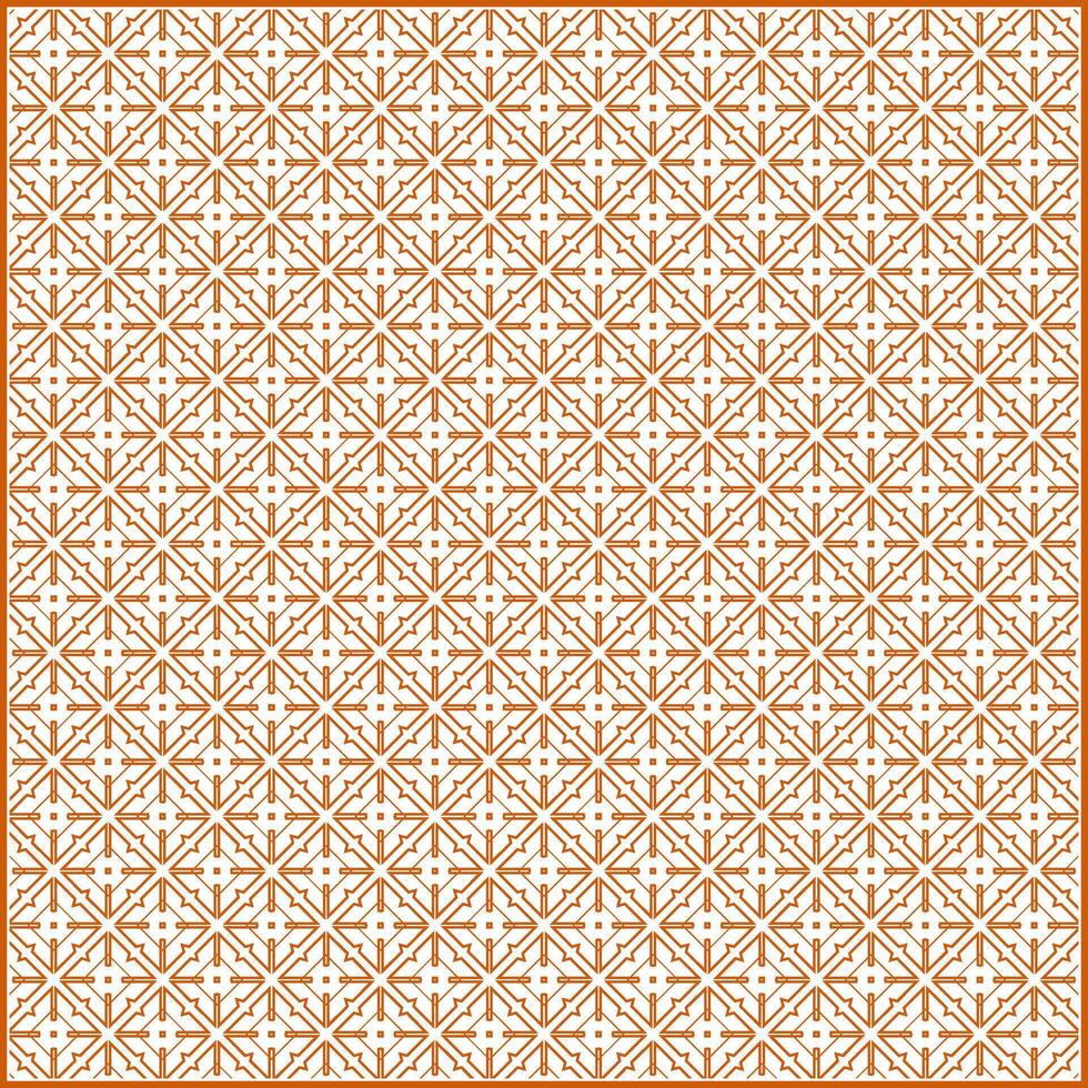 creative orange arabic rhombus shape with symmetrical style lines vector