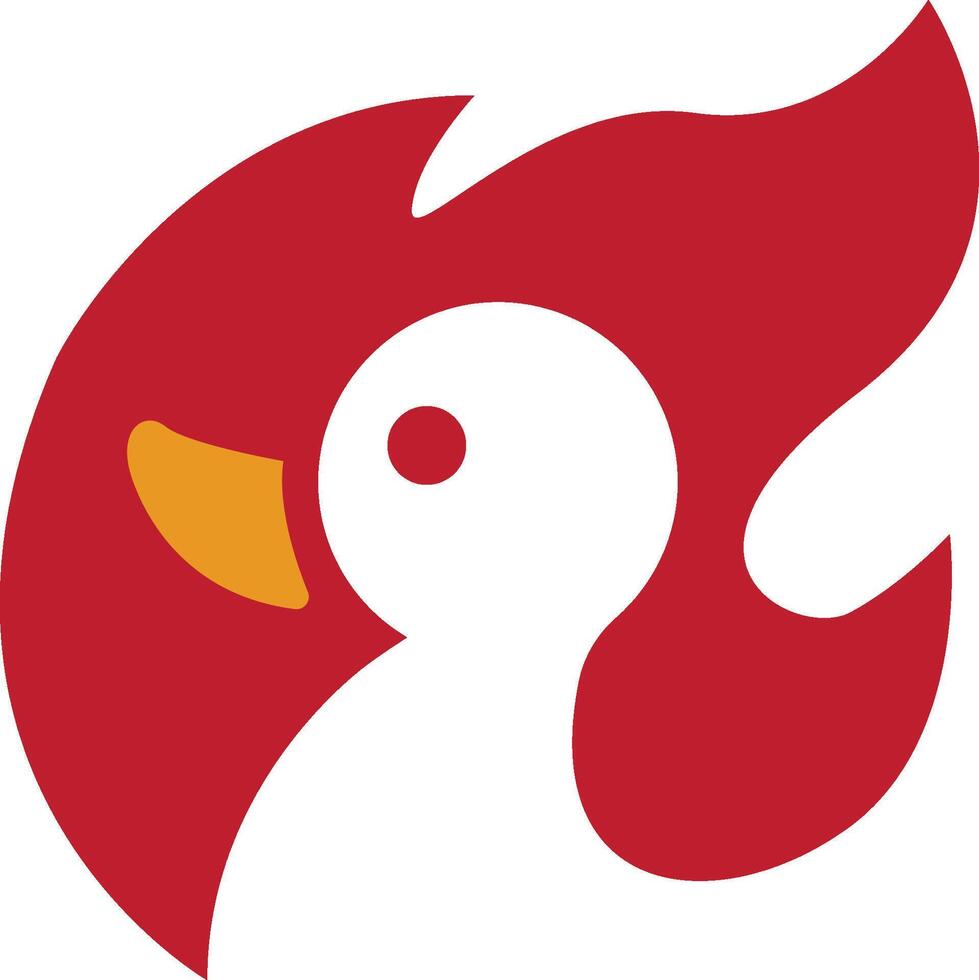 Illustration duck logo for resto vector