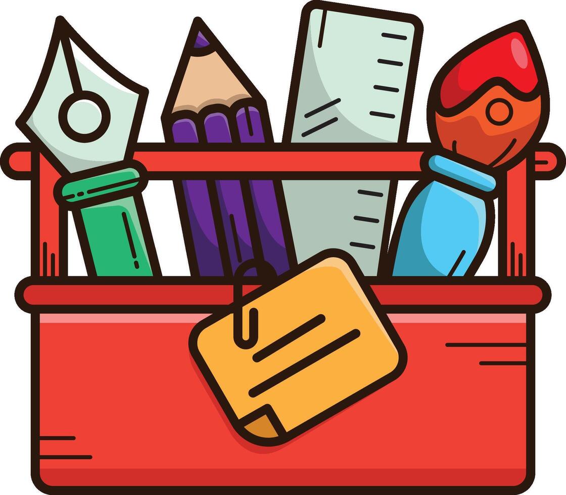 Simple stationery icon illustration vector