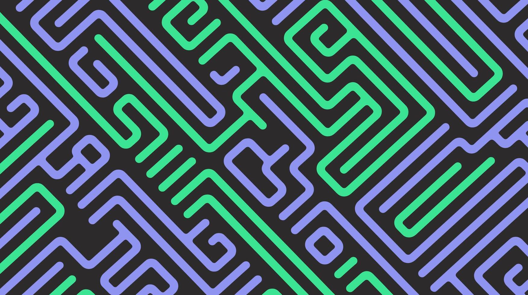 Abstract Trippy Lines Pattern Illustration. vector